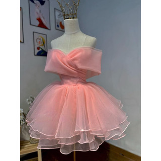Đầm dự tiệc xoè phồng trễ vai full size s/m/l/xl