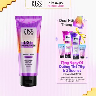 Sữa Dưỡng Trắng Da Toàn Thân Hương Nước Hoa KISS MY BODY Bright & Shine - Hương Lost In Paradise 226g