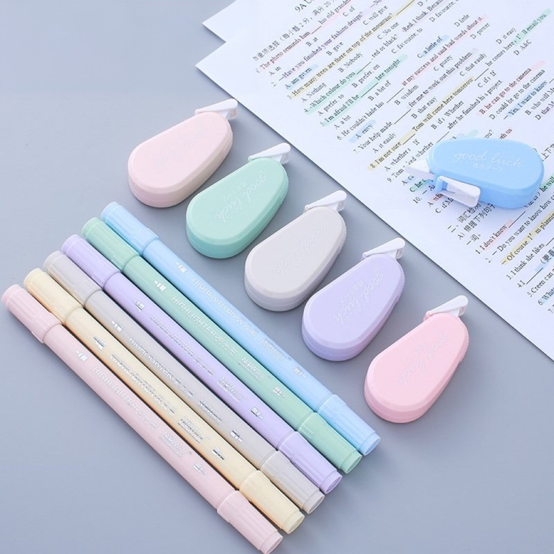 Bút xoá kéo tông màu pastel