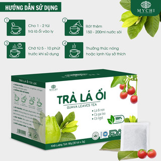 Sỉ 10 hộp trà lá ổi mychi chính hãng giảm cân, tan mỡ ngừa mỡ máu