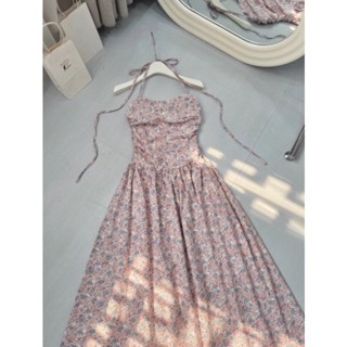[KÈM ẢNH THẬT] Váy hoa nhí cúp ngực xoè dáng dài maxi nàng thơ nữ tính có BIGSZIE 55-100kg