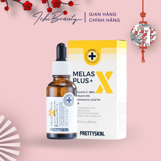 Serum Prettyskin Melas X-plus dưỡng trắng da mờ thâm nám 20% Vitamin C 4% Arrbutin Pretty Skin 30ml | Ichibeauty.vn