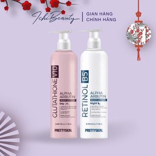 Kem body PrettySkin Body Lotion dưỡng trắng mịn da nâng tông với Glutathione V10 và Retinol B5 250ml | Ichibeauty.v