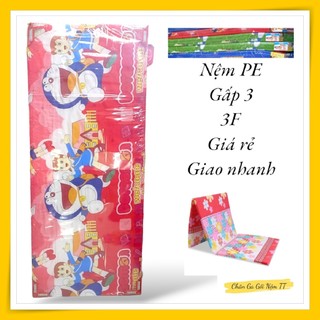 Nệm pe gấp 3 1m2 x 2m x 3f - nệm mỏng giá rẻ, giao hàng nhanh