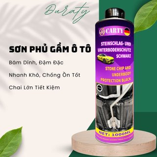 [Combo 8 CHAI] Sơn Phủ Gầm Chống Han Gỉ Carty1000ml  Hạn chế Tiếng Ồn, Ngập Nước ,Sơn phủ gầm Carty công nghệ Đức