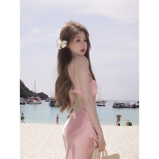 (ORDER) Đầm lụa maxi 2 dây hở lưng