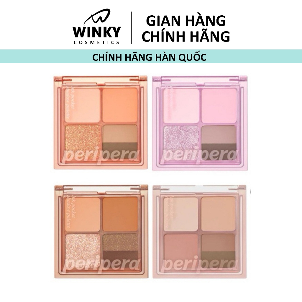 [Peripera] Bảng Phấn Mắt 4 Ô Peripera Ink Pocket Shadow