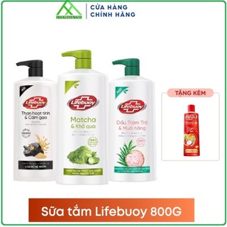 Sữa tắm Lifebuoy Detox và Bảo vệ khỏi vi khuẩn chai 800g