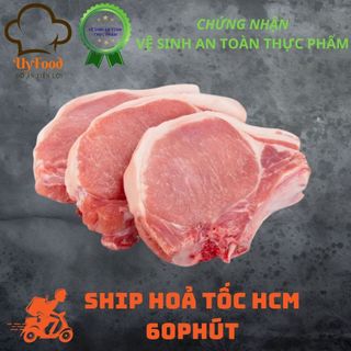 Sườn cốt lết heo sườn miếng bịch 500g hút chân không | giao siêu tốc hoả tốc HCM