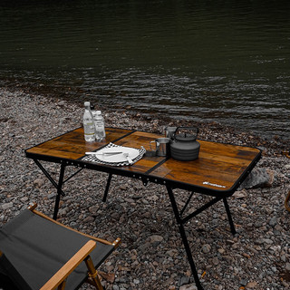Bàn Dã Ngoại Vân Gỗ Vintage Gấp Gọn Size To, Bàn gấp gọn Camping, Bàn cắm trại chính hãng Chanodug