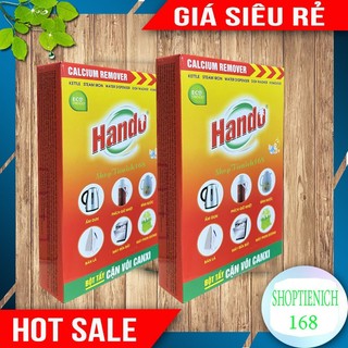 Bộ 2 hộp bột tẩy cặn vôi ấm đun bình nước Hando
