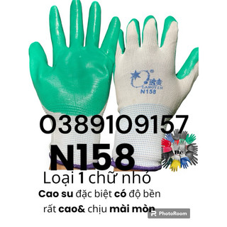 Găng tay bảo hộ 158, Loại 1, Rất bền, Chống chịu mài mòn, Cách điện ,nhiệt Cảm giác đeo thoải mái, thoáng khí