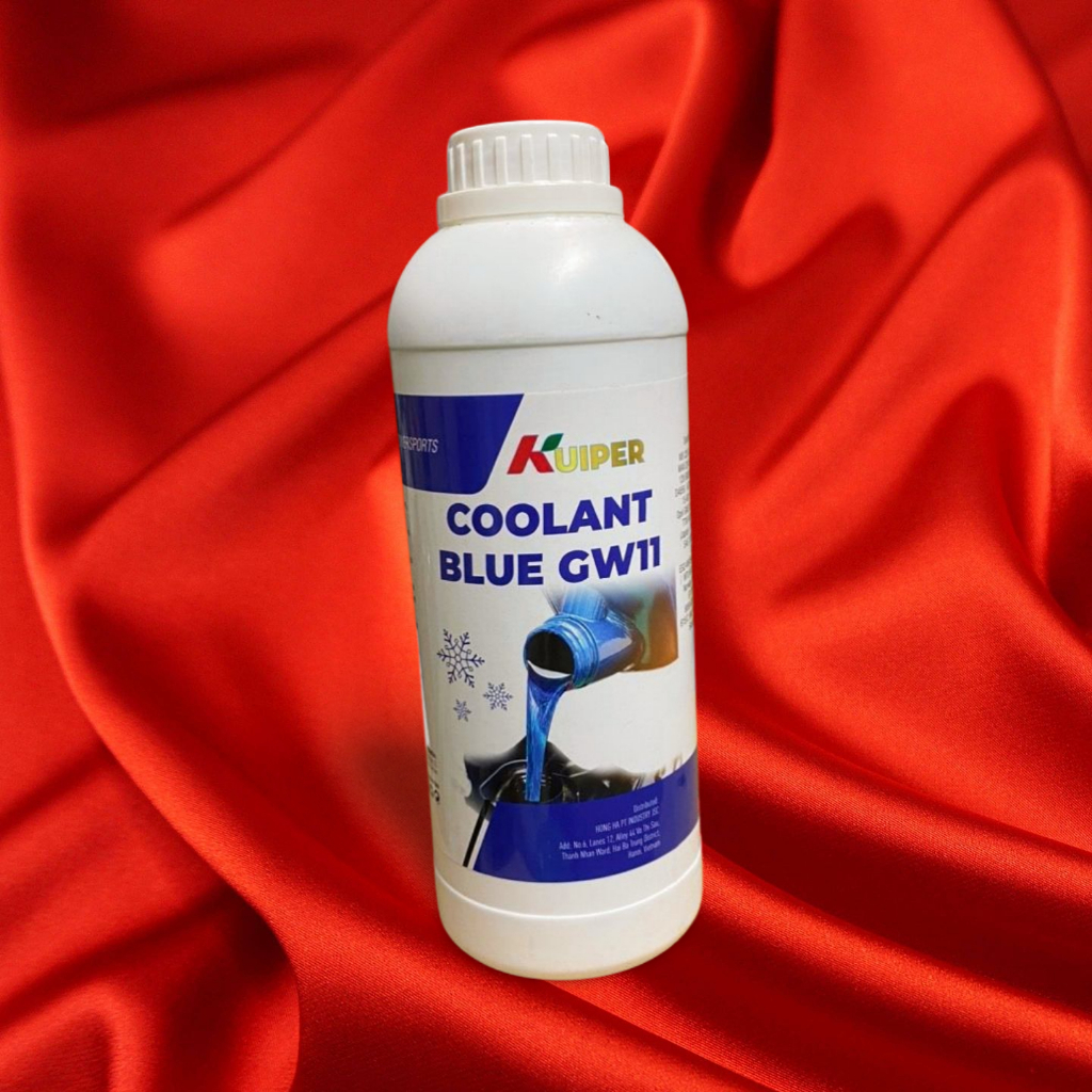 Nước làm mát động cơ xanh Kuiper Can 1 lít (giúp giảm nhiệt nhanh chống đóng cặn thay thế tại nhà)