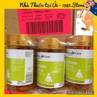 (Chính Hãng - Date 2025) Mầm đậu nành Úc Super lecithin 1200mg