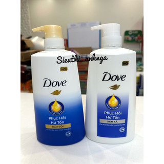 Dầu Gội-Xả Dove 640g/610g Mới