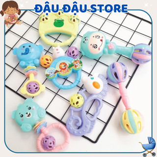 Bộ Đồ Chơi 7 Món Xúc Xắc Đa Hình Đa Màu Sắc Cho Bé Đậu Đậu Store