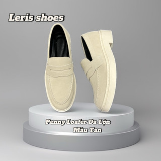 Penny loafer nam da lộn, giày lười nam tăng chiều cao. Giày Loafer nam hottrend