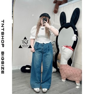 ÁO BIGSIZE NHÚN THUN TAY LỬNG PHỒNG [TNT SHOP BIGSIZE 60KG 90KG]