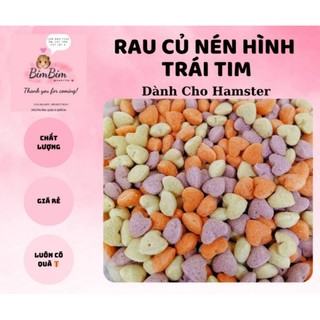 Rau củ nén hình trái tim ăn dặm mài răng cho hamster