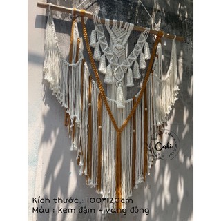 Mành treo tường macrame boho size lớn 100*120cm