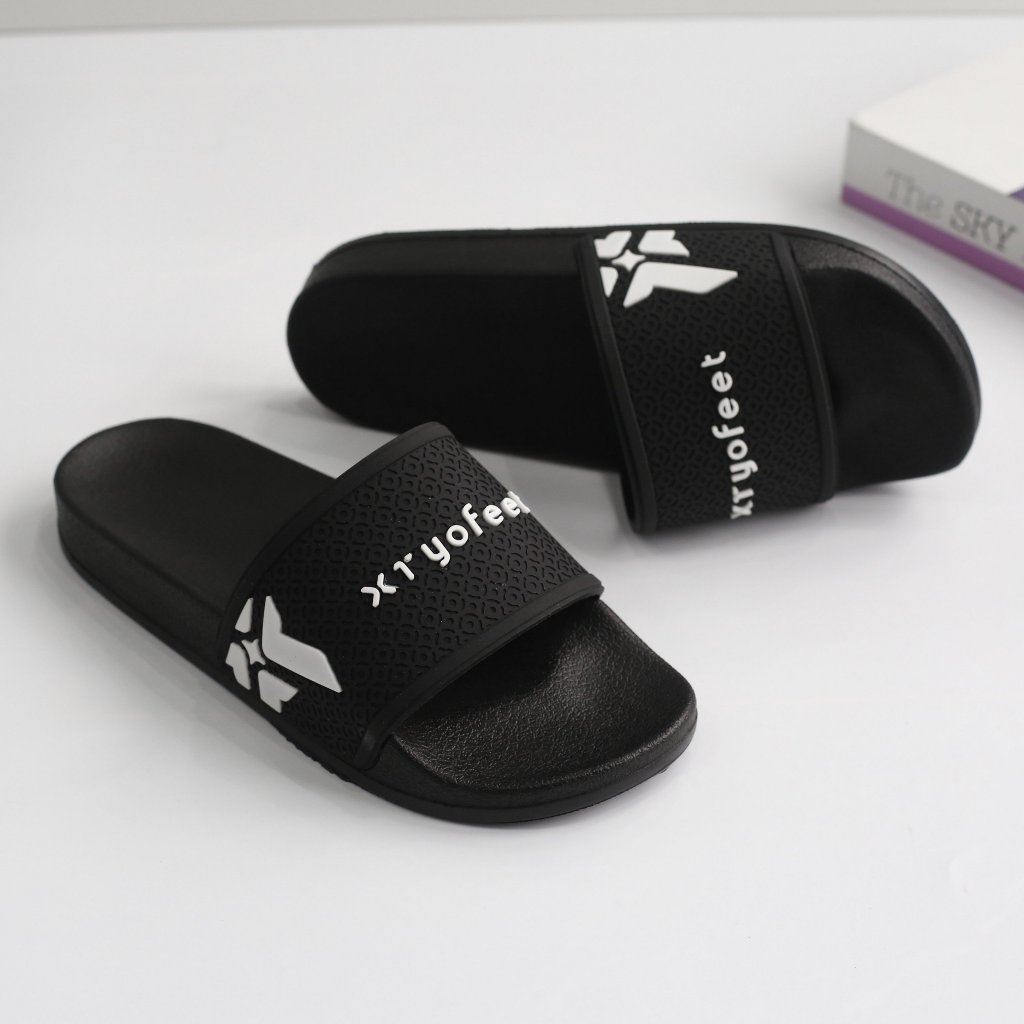 Dép nam nữ quai ngang chữ nổi XT YOFEET Mã: BM 38