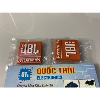 Tem loa jbl màu cam nhỏ 25 x 25 mm