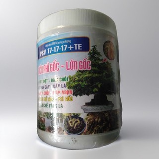 Phân bón psv 17.17.17+te siêu nở gốc mập thân chuyên mai vàng hủ 500g