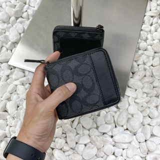 Ví da gập đôi - hộp vuông, bóp Nam da PU - 1 ngăn lớn, 7 ngăn nhỏ GATE6 loại trơn - 2005