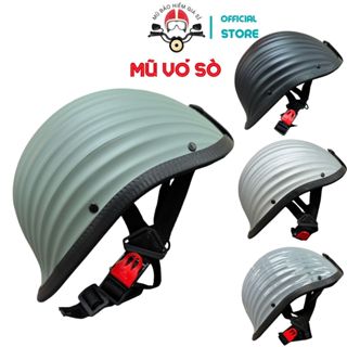 Mũ Bảo Hiểm Nửa Đầu Vỏ Sò, Nón thời trang phong cách bụi phố độc lạ,cá tính ( vòng đầu 54-58cm).