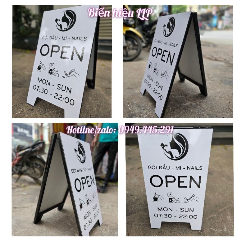 Biển standee chữ A, gấp gọn tiện lợi (40*60cm)