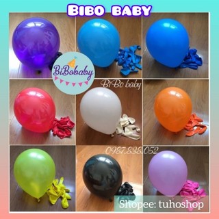 Sét 20/50/100 bóng cao su 10inch màu thường đậm, màu pastel trang trí sinh nhật - BiBo baby