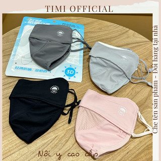 Khẩu trang ninja nữ chống tia uv bảo vệ da chống nắng thông hơi làm mát timi