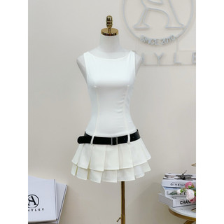 Váy balo tầng kèm belt 𝐀𝐒𝐇𝐘𝐋𝐄𝐘