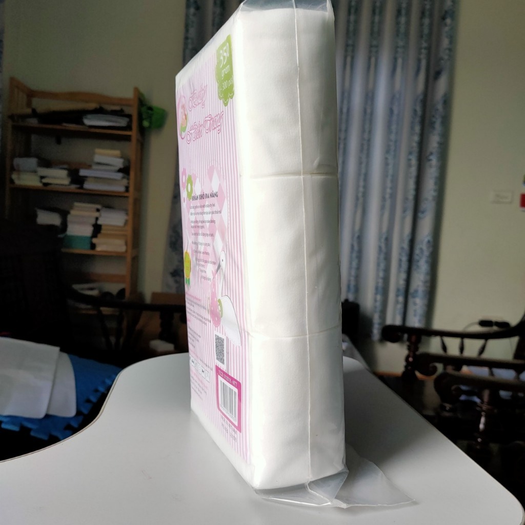 Giấy khô, Khăn vải khô đa năng mác mới gói 300g tiện lợi