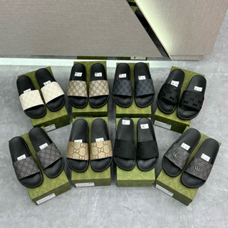 Dép nam quai da hoạ tiết vân dập nổi vàng đen da siêu nét -T030