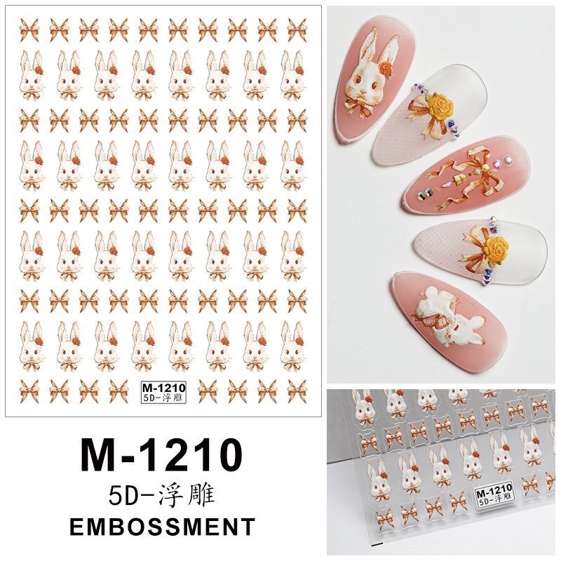 STICKER DÁN MÓNG HÌNH THỎ
