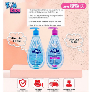 DUNG DỊCH VỆ SINH AQA DÀNH CHO BÉ GÁI TỪ 0-8 TUỔI