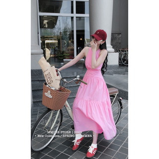 Đầm maxi yếm li eo siêu xinh