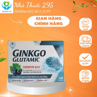 Viên uống DANIPHARM hoạt huyết Ginkgo glutamin tăng cường trí nhớ hộp 100 viên