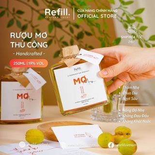 RƯỢU MƠ - Trái Cây Lên Men Refill Rượu Vang Mơ Ngâm Nồng Độ Nhẹ 19% (Chai 250ml)