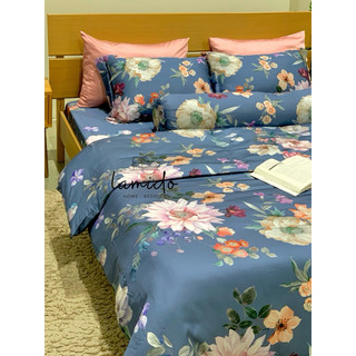 Bộ chăn ga gối lamido lụa tencel 100% tự nhiên