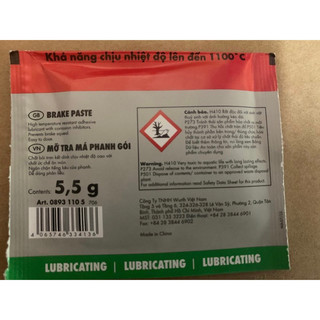 WURTH GÓI MỠ TRA PHANH 5.5g