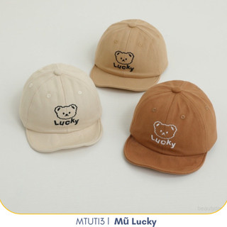 Mũ cho bé trai, mũ bóng chày lucky đáng yêu cho bé từ 6-24 tháng, mũ chống nắng cho bé, MTUTI3