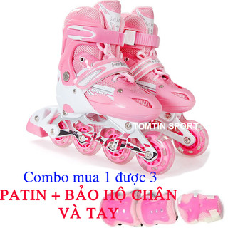 Giày trượt patin trẻ em giá rẻ tặng kèm bảo hộ chân tay KAKALA