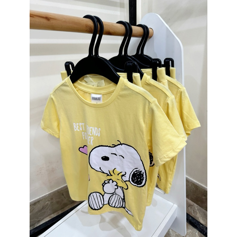 Bộ Hè Bé Gái Snoopy Vàng