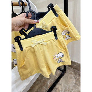 Bộ Hè Bé Gái Snoopy Vàng