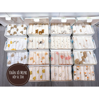 Khăn sữa xô Muslin Mipbi hộp 6 chiếc