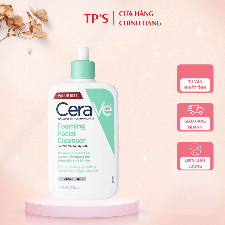 Sữa Rửa Mặt Cerave Dành Cho Da Dầu ( Size 473ml )
