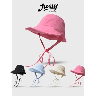 Mũ Chống Nắng Nữ Vành Rộng Kèm Dây Quai Xinh Xắn JB32 Jussy Official Kiểu Nón Che Nắng Vải Cotton Chống Tia UV UPF50+