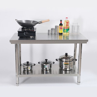 Bàn bếp inox 2 tầng 60/80cm